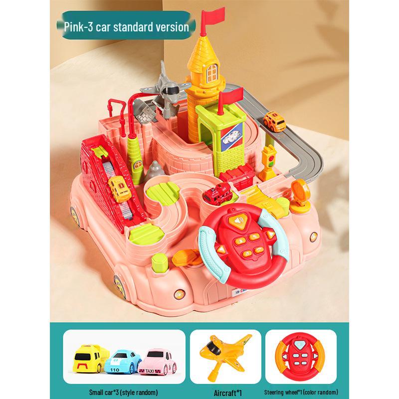 Kids' Adventure Track: Interactive Sliding Car Toy for Ages 1-3