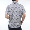 Ping Apparel Men's Short Sleeve Polo Shirt (Mr. Ping All-Over Print, Stretch) / Golf / 621-4160207 020_Gray, Size S