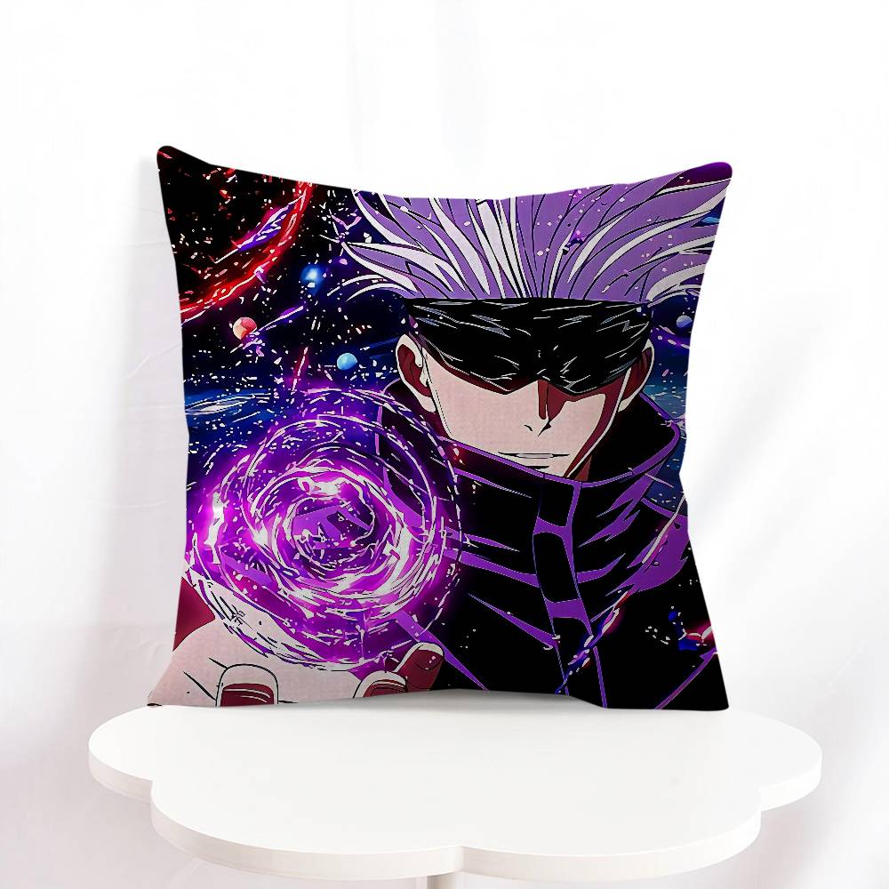 S-Satoru Gojo Cushion Cover Car Throw Pillow Case For Sofa Car Christmas Gift 40x40cm 45x45cm