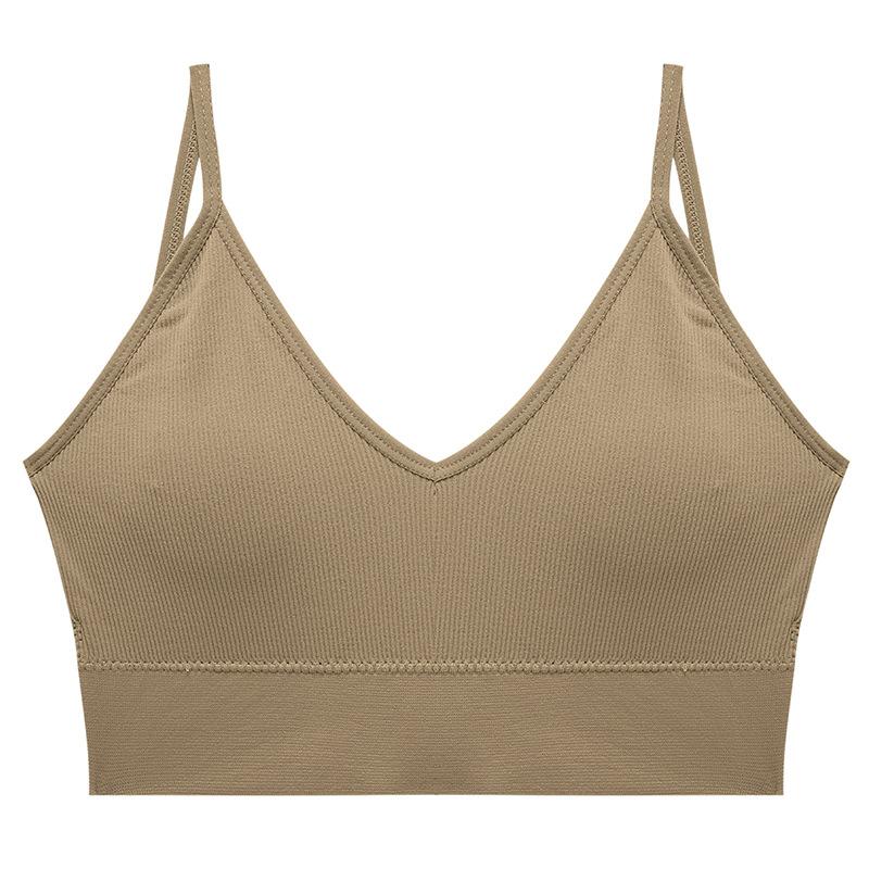 Seamless Deep V Large Size Base Sling Vest Female Sexy Beauty Back Anti-light Tube Top, Chest Wrap and Seamless Versatile Underwear