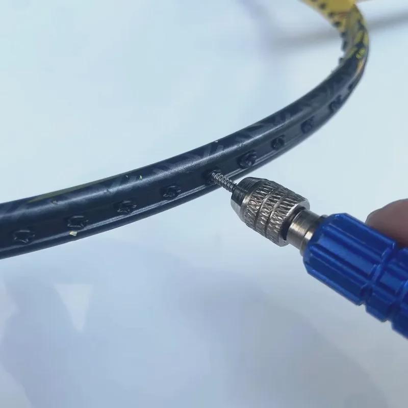 Durable Blue Badminton Racket Rubber Edge Protector and Nail Puller Tool.