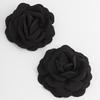 Exaggerated Big Rose Flower Earrings for Women Vintage Elegant Fabric Florals Ear Stud Earring Summer Holiday Beach Jewelry