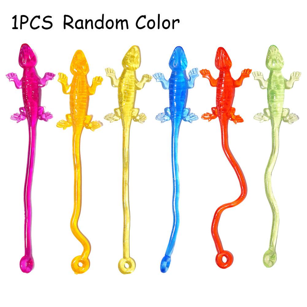 10/20 Stück Regenbogen Klebrige Gecko Stressabbau Quetsch Sensorische Spielzeuge Jungen und Mädchen Geburtstagsfeier Mitgebsel Klebriger Gecko Pinata Füller