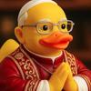 Pope Leo XIV Duck Resin Pope Catholic Duck Figurine Religious Desktop Catholic Duck Statue Keepsake Gift for Friends