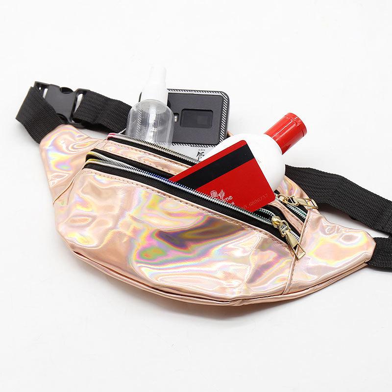 Women's Reflective Crossbody Laser Waist & Chest Bag - Trendy Outdoor Beach Bag