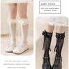 Girls Knee Socks Bowknot Ribbon Socks Stockings for Girl Student 3-16 Year