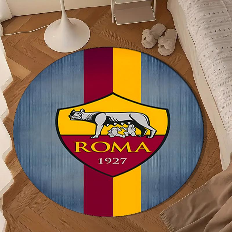 1PC rug Rome Football club Round mat Home Decor, Chair rug For livingroom,Bedroom, doormat home decor Birthday Gift Christmas Gifts