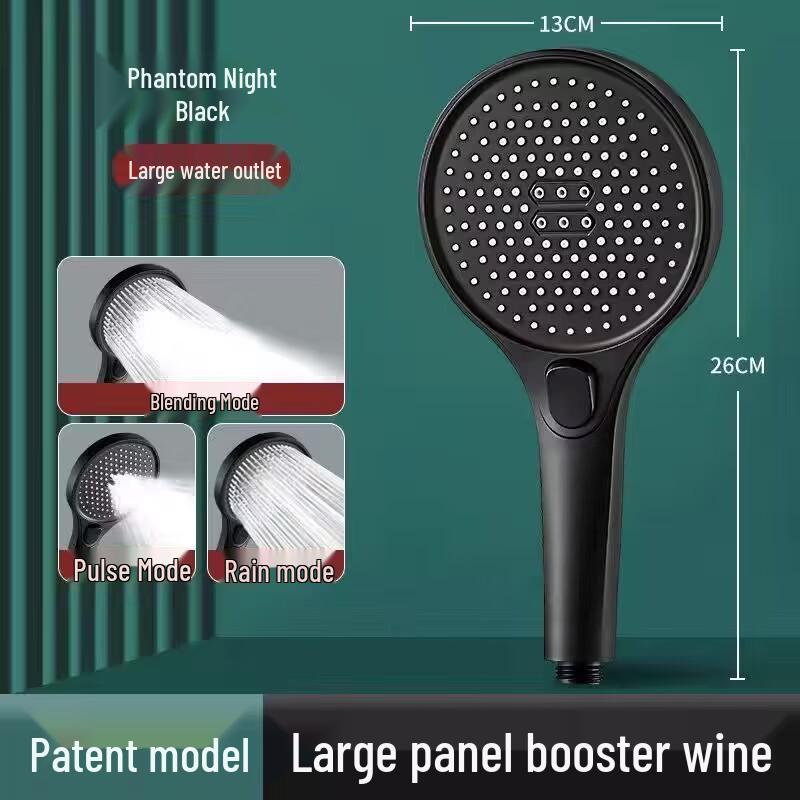 High-Pressure Three-Speed Large Area Shower Head with Enhanced Water Output