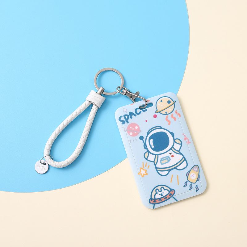 

Держатель для карточек-слайдов «Астронавт» с брелоком-шнурком для студентов и удостоверений личности