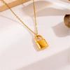 Punk  Tiny Padlock Lock Pendant For Women Gold Color Stainless Steel Choker Chain Necklace Female Jewelry Christmas Gift