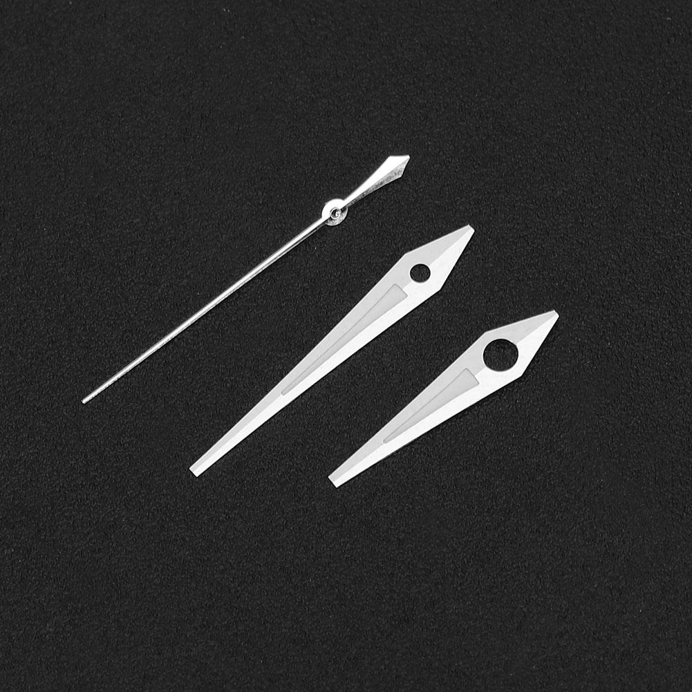 Herrenuhr Stunden- Minuten- Sekundenzeiger Uhrzeiger passend für ETA2824 Uhrwerk Silber