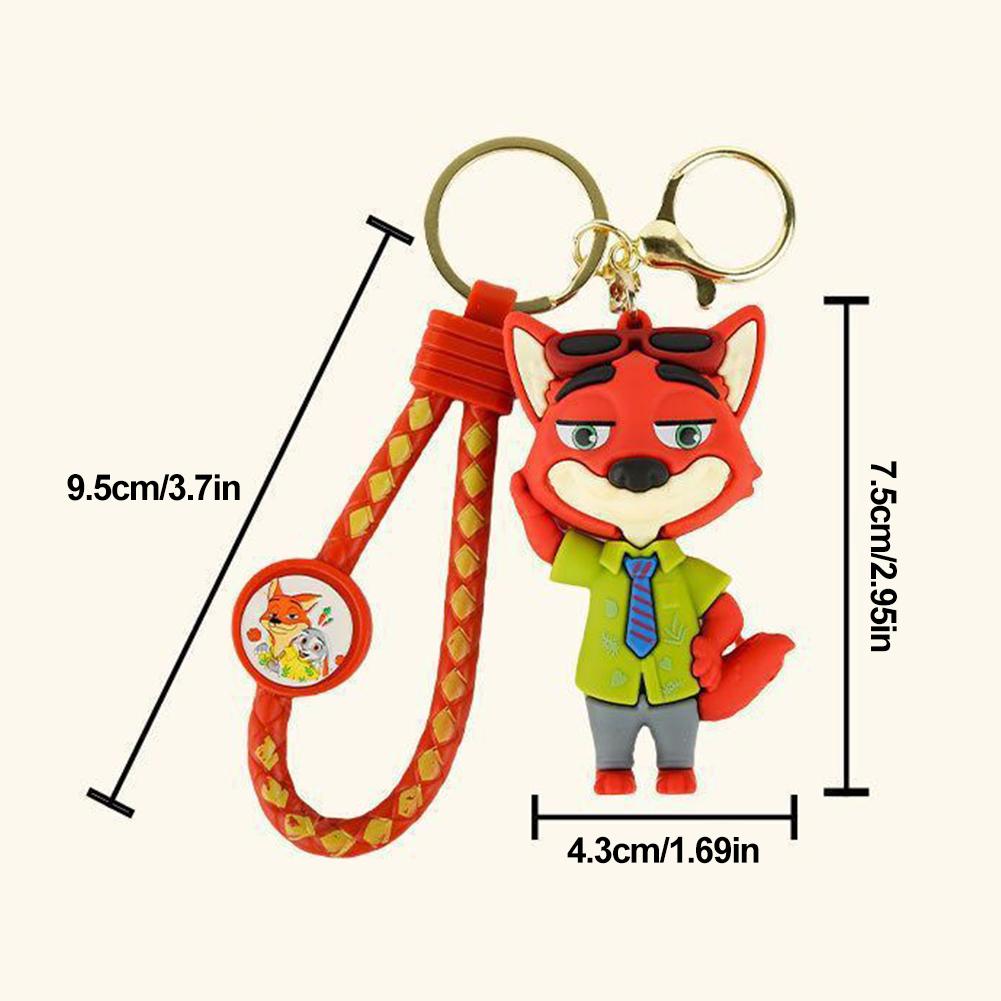 Kawaii Animal Keychain Key Ring Bag Charm for Backpack Purse Car Key Accessories Ornament Gift for Child