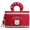 Toutou Cartoon Checkered Cosmetic & Wash Bag