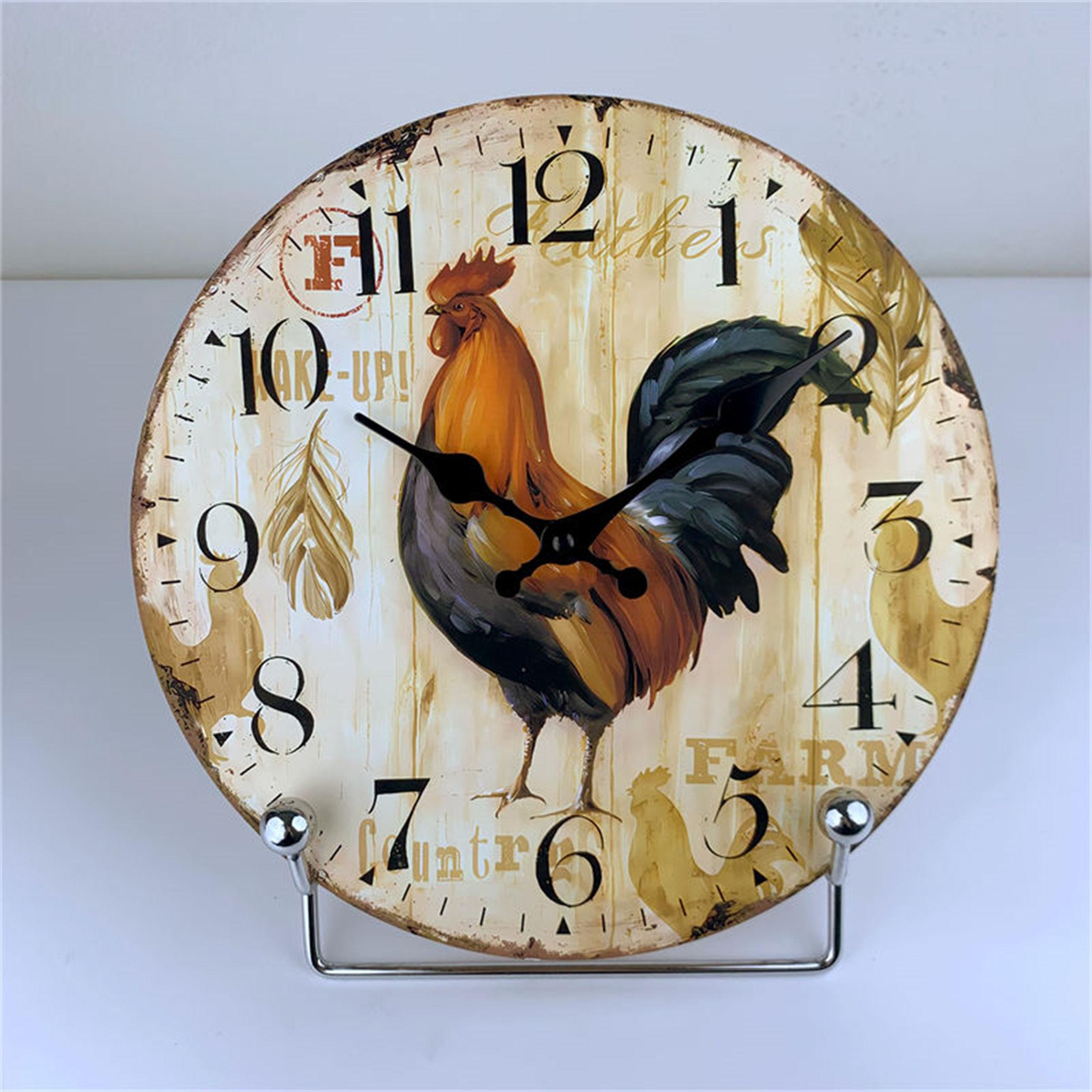 High-Quality Vintage High-Quality Farmhouse High-Quality Kitchen High-Quality Wall High-Quality Clocks, High-Quality Battery High-Quality Operated (as the picture,10 inch)