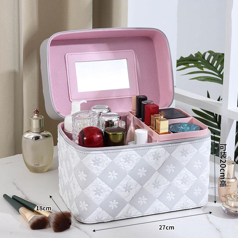 

Fashion Large Capacity Women Advanced PU Leather Makeup Bag New Travel Multiple Models Portable Makeup Box Portable Storage Bag