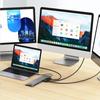 Adaptér usb-c na duální hdmi 4k, vga s portem usb 3.0, pd 100w, ethernet, čtečka karet sd-tf, hub 12 v 1 pro macbook
