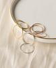 Alleun Silver 925 Layered Silver Thread Ring Knee Friendship