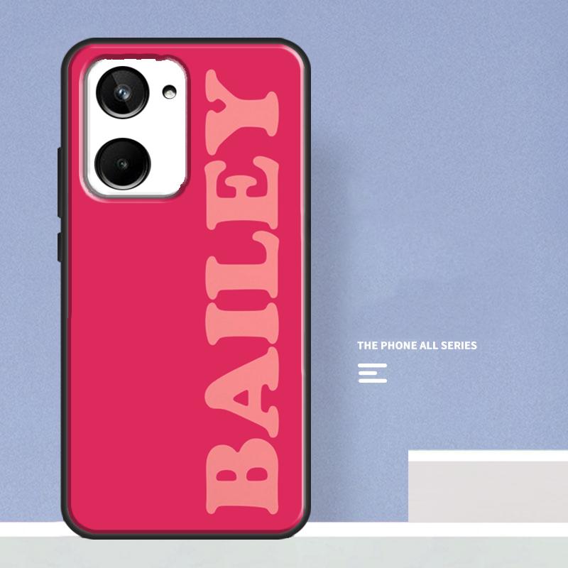 Pink Personalized Custom Name Monogram For Realme 10 8 9 Pro Plus C11 C15 C30 C31 C33 C35 C55 C21Y C25Y GT Neo 5 2 3 3T GT3 Case