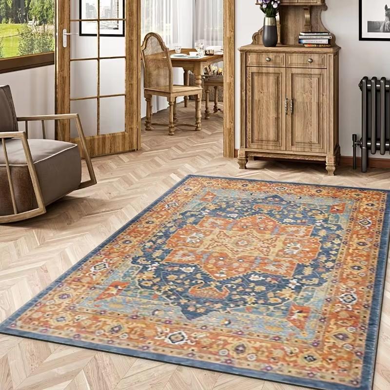 Türkiye Persian Carpet Vintage Ethnic Style Rug Living Room Decoration Rugs Living Room Bedroom Decoration Washroom Floor Mat