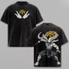 Mahoraga Jujutsu Kaisen Clothing Men's Clothing Manga T-shirt Vintage Washed T Shirt Casual Cotton Tee T Shirt