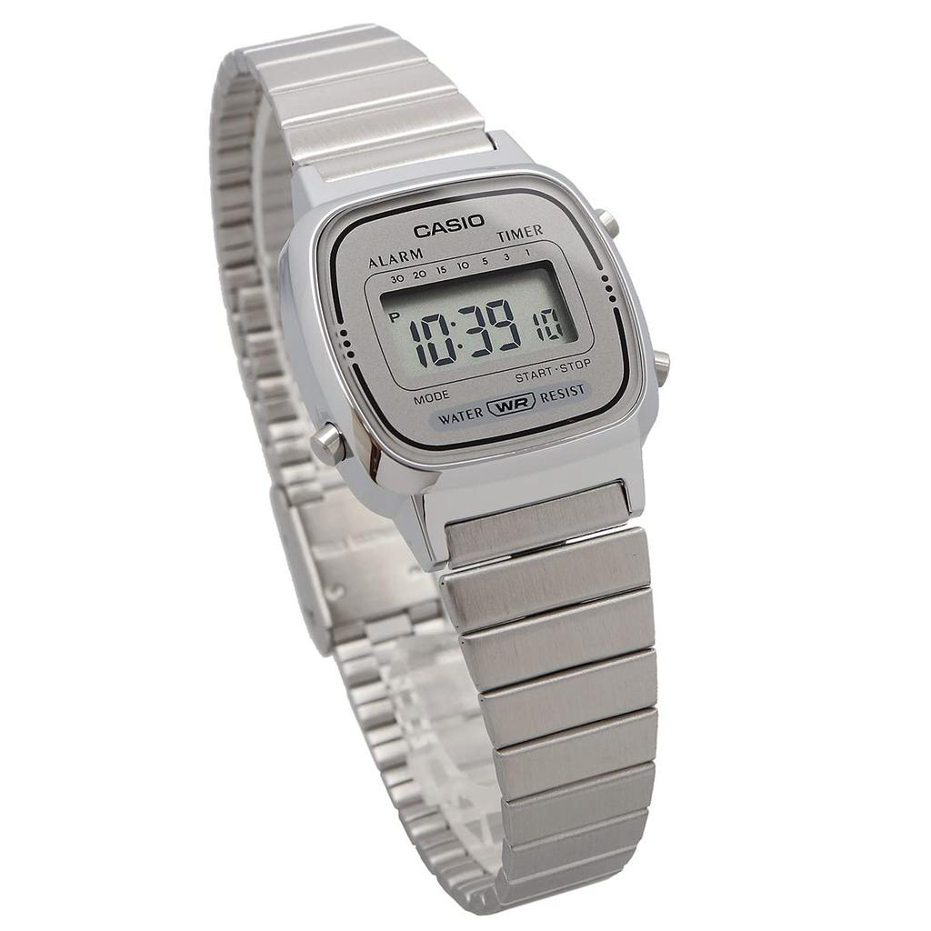 Casio Watch Digital NEW Design Silver X Gray Overseas Model [Casio] Women's LA670WA-7 [Item]