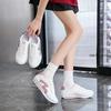 New 2025 Women Casual Walking Shoes Summer Flat Lace Up Leather High Quality Sneakers Fashion Flat-Bottomed Female Gump Sneakers