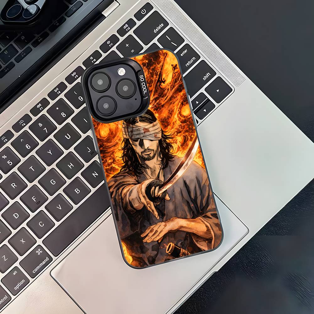 Vagabond Miyamoto Musashi For Black Candy Matte Cover iPhone 17,16,15,14,13,12,11,Pro,MAX,Plus