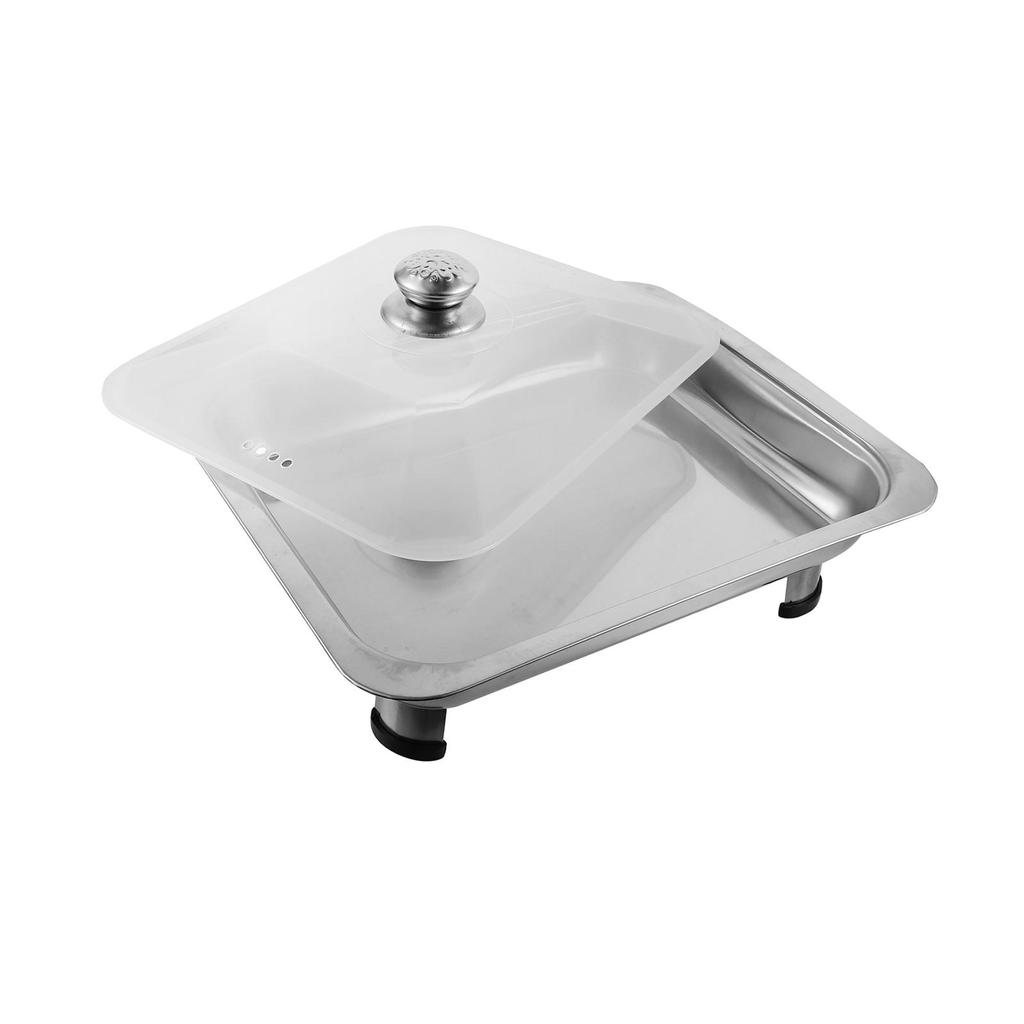 Fish Deep Baking Tray with Cover Grilled Plate Dining Furnace Buffet Foods Holder Restaurant