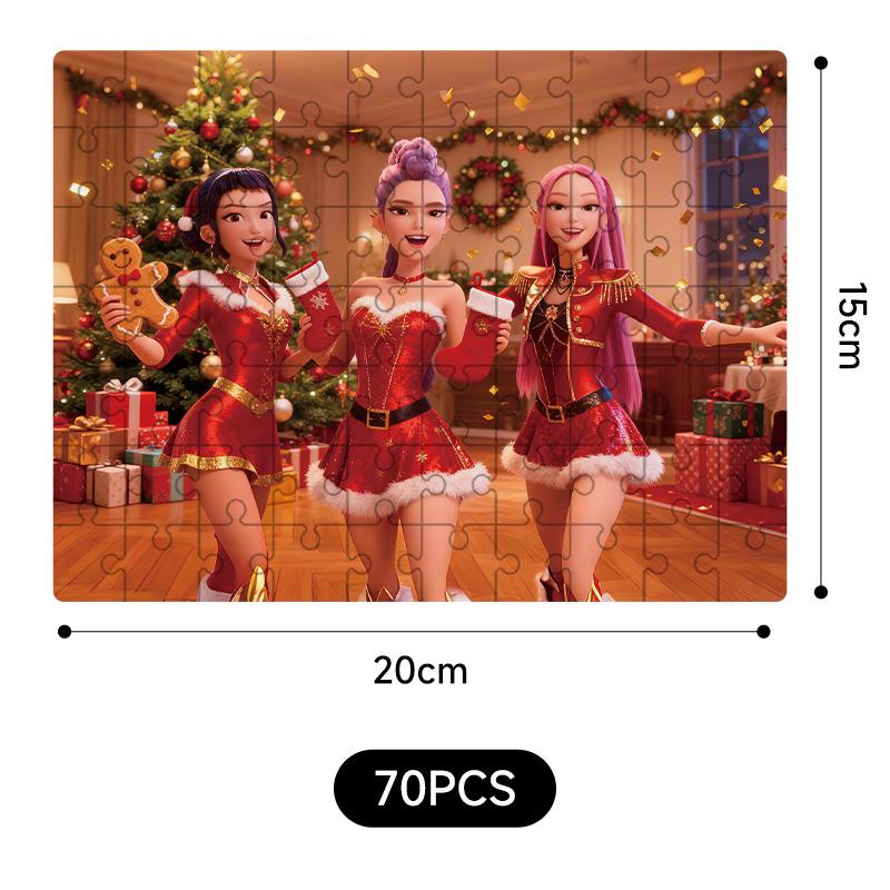Kpop Łowcy Demonów 20*15Cm Puzzle Zabawki Rumi Mira Zoey Huntrix Wzór Postaci Gra Planszowa Dekoracja Domu Prezenty dla Dzieci