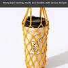 Cotton Rope Handheld Water Cup Mesh Bag Portable Water Bottle Bag Coffee Cup Sleeve  Camping