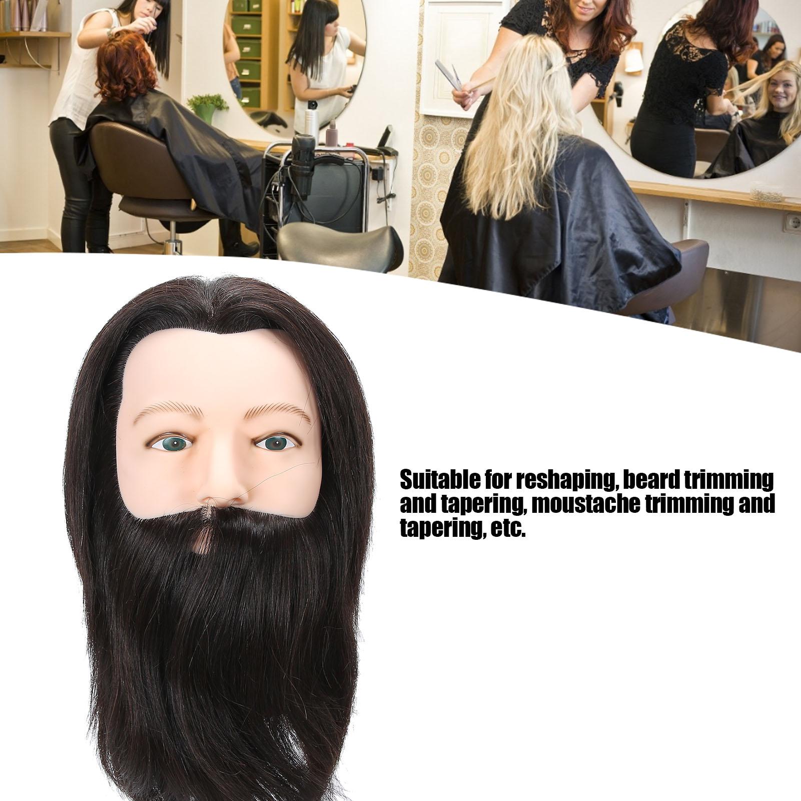 Salon Male Mannequin Head Human Hair