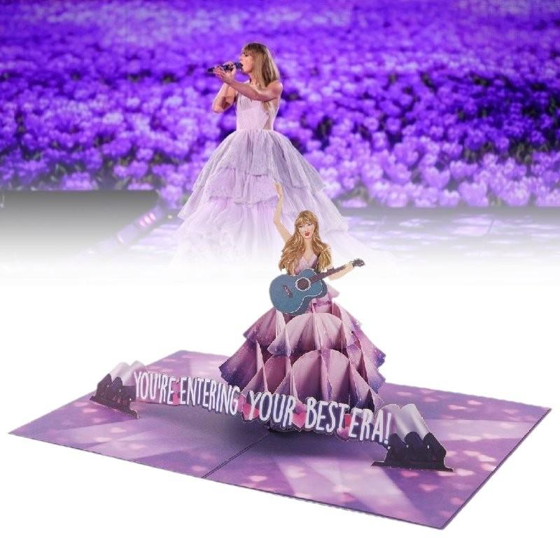 Swift Birthday Taylor Greeting Card Souvenir Collapsible Paper Material Gifts