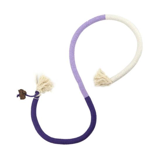 

Cat Chew Rope Cotton Rope Cat Chew Toy Safe Teeth Cleaning Toy Interactive Kitten Nip Toy for Hunting Instinct Stimulation Boredom Relief фиолетовый