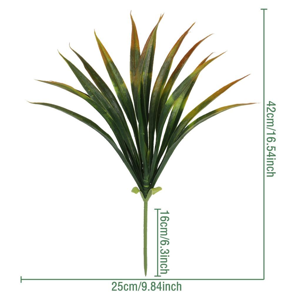 

Realistic 42cm Artificial Orchid Leaves DIY Simulation Artificial Gladiolus Plastic Green Faux Plants Wedding оранжевый