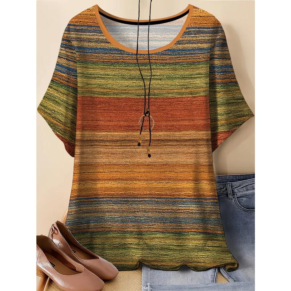 Women's Breathable Versatile Top Casual Loose Short Sleeves Comfortable T-Shirts Women’s