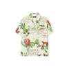 Fila Animal And Plant Pattern Printed Casual Fashion Woven Floral Loose Short Sleeve Shirt Men Shirts F11M228402FZA