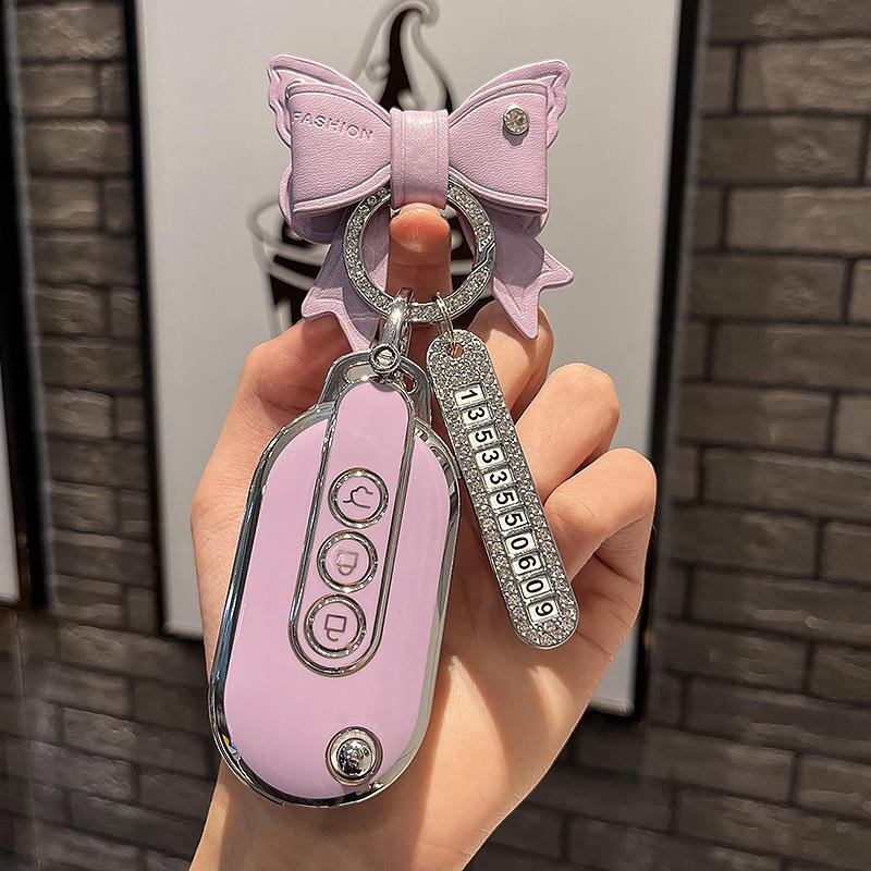 2022New Wuling HongguangminievMacarons22StyleminiMiniGAMEBOY GBKey Case Cover Buckle Bag