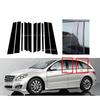 Glossy Black Pillar Posts  Fit For Mercedes-Benz R-Class W251 2006-2013  Silver Carbon Window BC Column Sticker Door Trim Cover