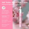 LAIKOU Sakura Eye Cream - Smoothing Eye Roller with Vitamin C, Niacinamide & Hyaluronic Acid, Cherry Blossom Scent, Moisturizing &, Eye Care