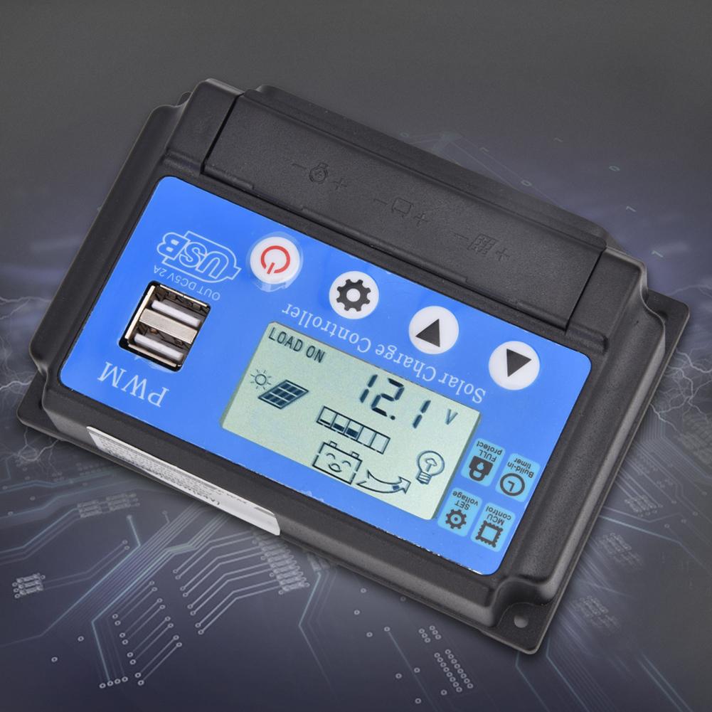 YCX 002 10 60A Solar Panel Regulator Charge Controller PWM 12V 24V Auto Focus Tracking 50A