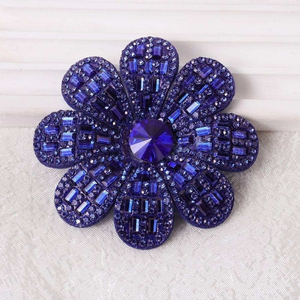 Rhinestone Embellished Non-Woven Fabric Flower Patches Plum Blossom Patches  Home Decor