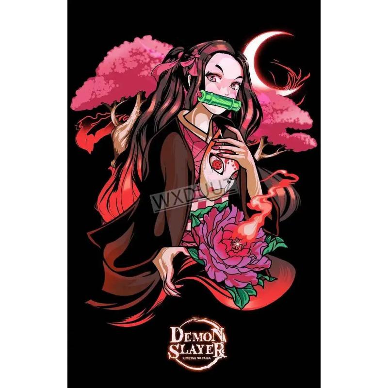 Abstract Modern Japanese Anime Demon Slayer Poster Character Canvas Painting Print Design Office Home Wall Decor Pictur Posters