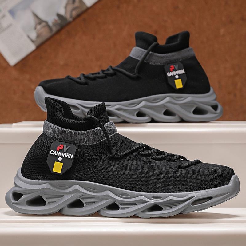 

Flying woven sports shoes men s socks men s shoes summer 2025 new breathable casual mesh shoes student tide shoes men s 44