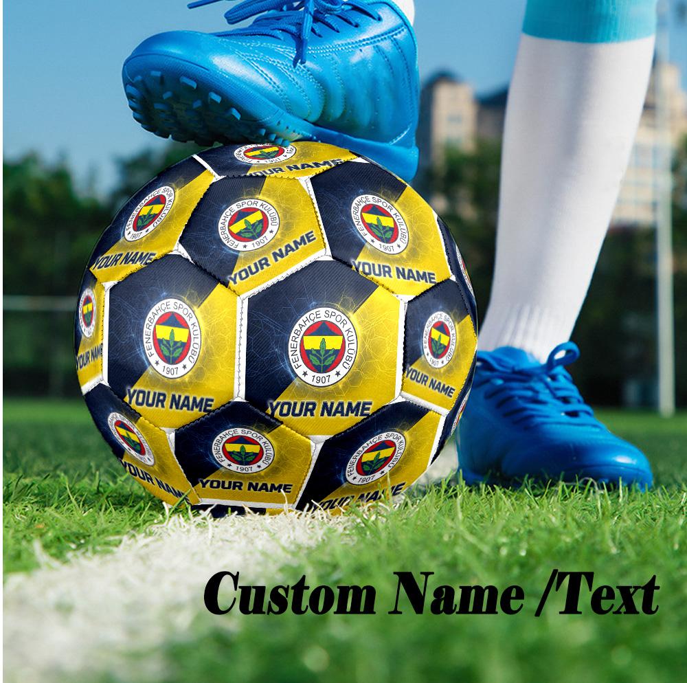 Size 5 Football Custom Name Text, Outdoor Training Soccer BallFenerbahçe FC