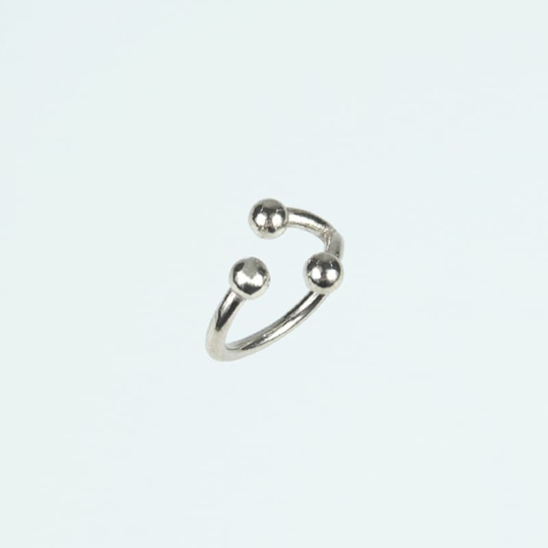 lowool Frog silver toe ring