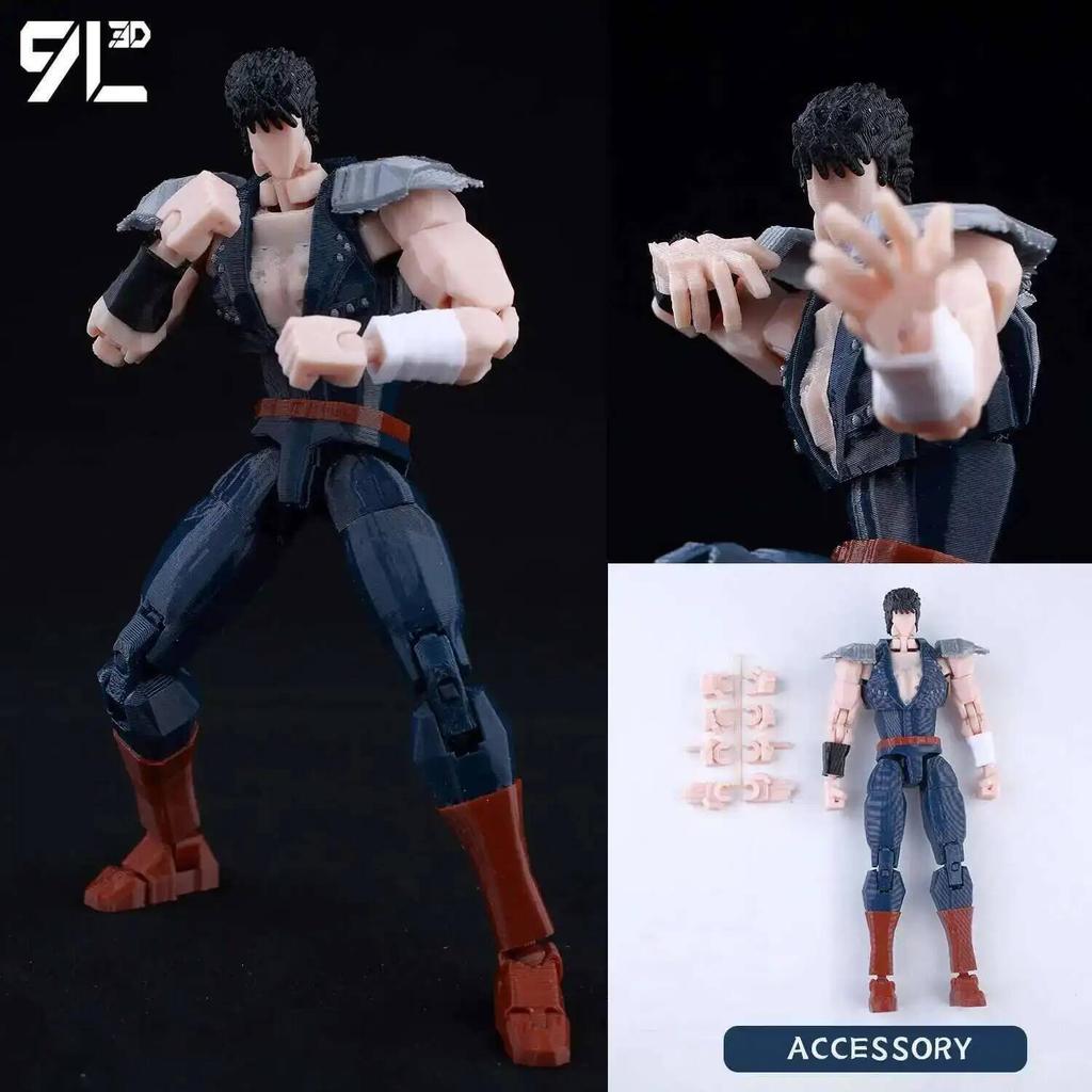 9L 3D Jujutsu Kaisen Figure Titan 13 Anime Gojo Black Outfit Model Lucky 13 Model Dummy 13 Anime Multi-Jointed Poseable Toys