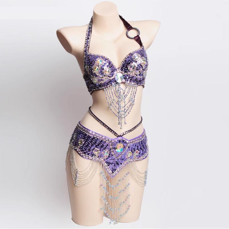Handmade Beaded Belly Dance Costume Bra