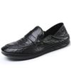 Doudou Shoes Men's Casual Leather Shoes 2025 Autumn New Leather Loafers Lazy One Pedal Breathable Men's Shoes Trend