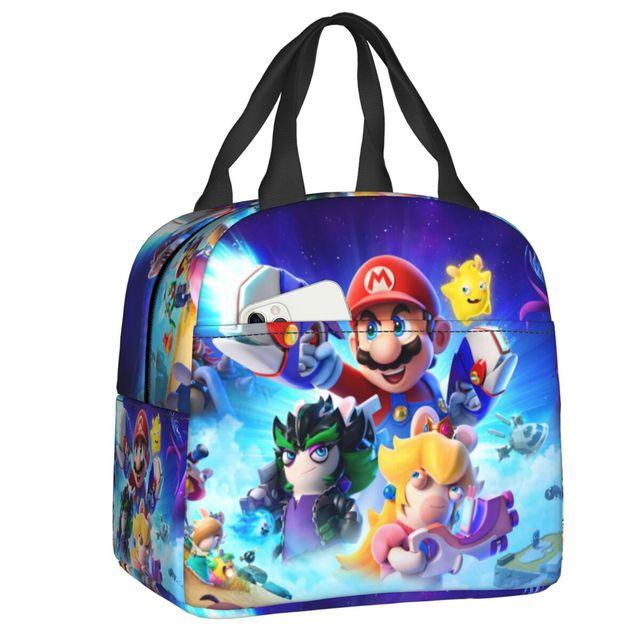 Mario Super Mario Lunch Bag Elementary School Student Insulated Lunch Box Handheld Meal Bag Ice Pack