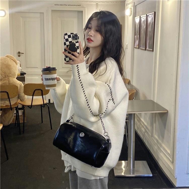 2025 Autumn and Winter New Lazy Style Fashionable Sweater Cardigan Jacket